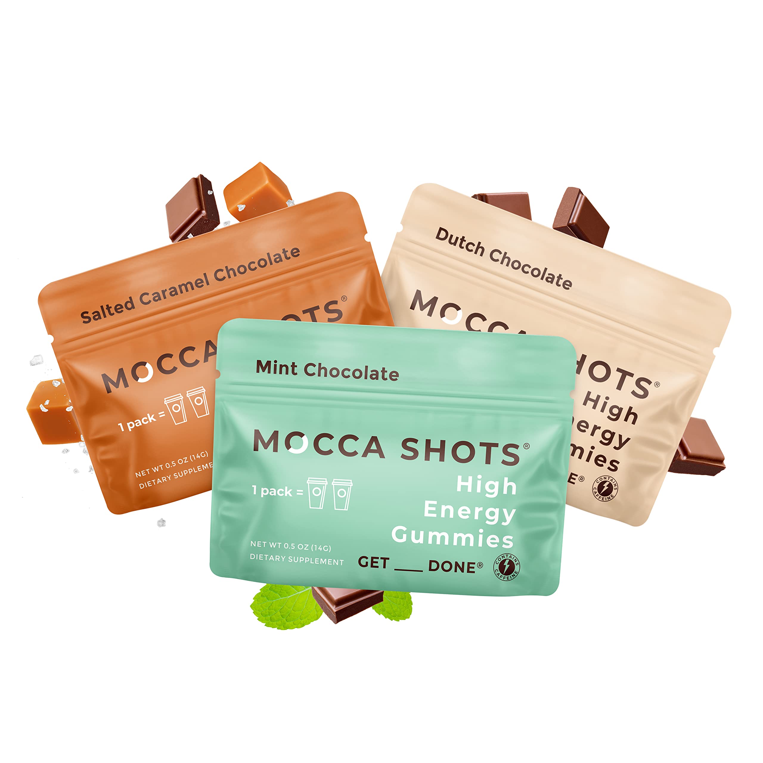 MOCCA SHOTS : boîte 3-paquets énergie rapide et pratique.