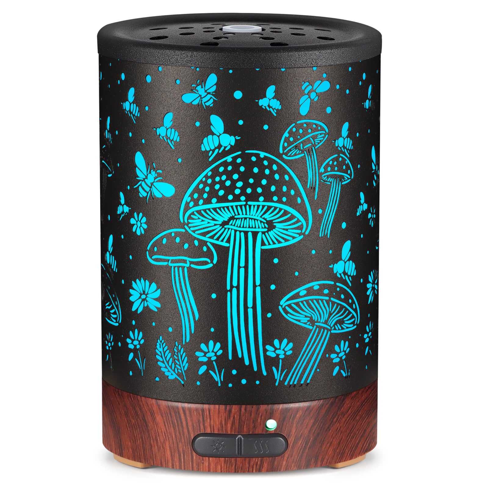 Mocosa diffuseur d'huiles essentielles, 7 couleurs LED, ambiance apaisante