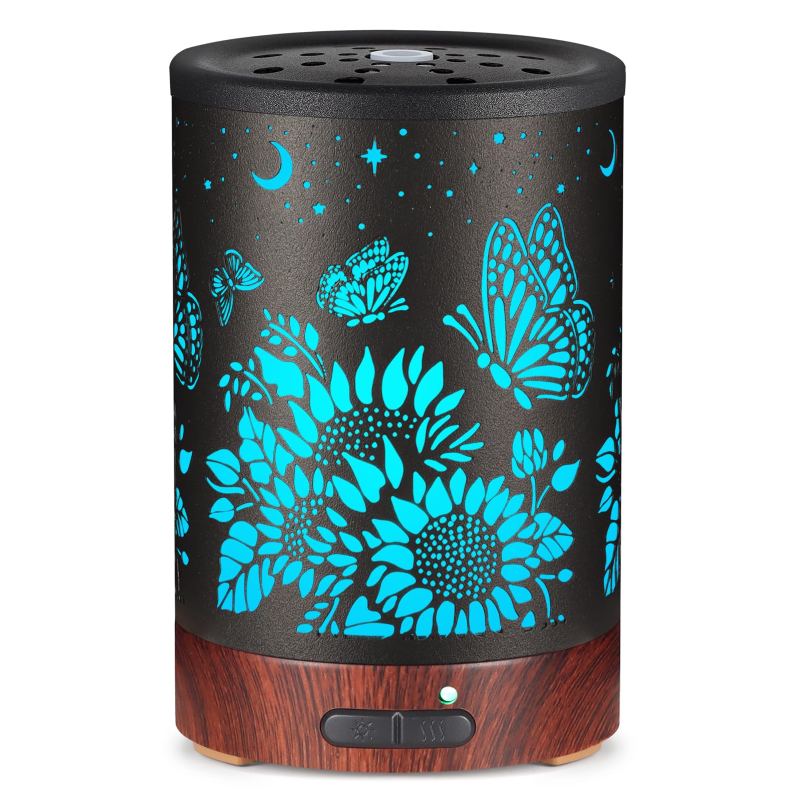 Mocosa diffuseur huiles essentielles, 7 couleurs lumineuses pour une ambiance détente.