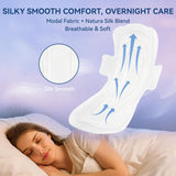 MODAL protège-absorbant avec ailes pour une tenue fiable durant le sommeil.