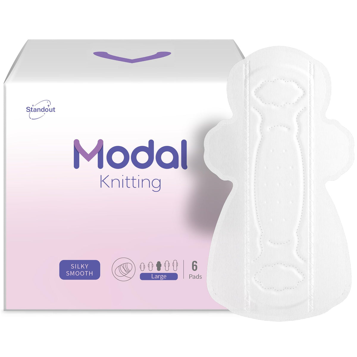 Protège-serviettes MODAL pour femmes, surface soie naturelle pour un confort tout au long de la journée.
