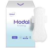 MODAL serviette nocturne avec ailes sans parfum pour une protection nocturne sûre.