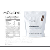 Modere Pure Chocolate Whey, boisson prête en quelques minutes après l’entraînement.