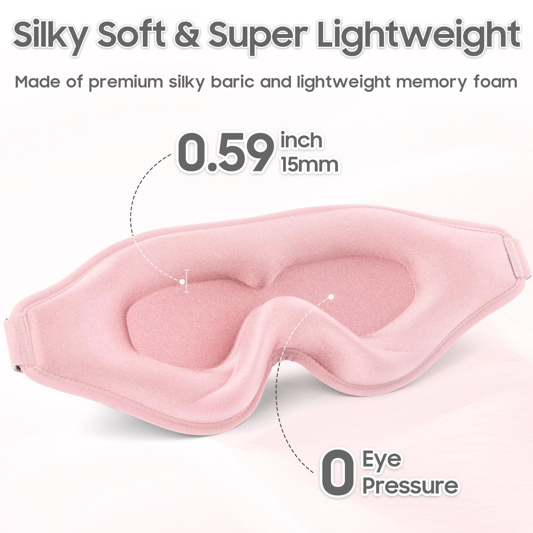 MOEASEii masque yeux ultra leger pour port discret.