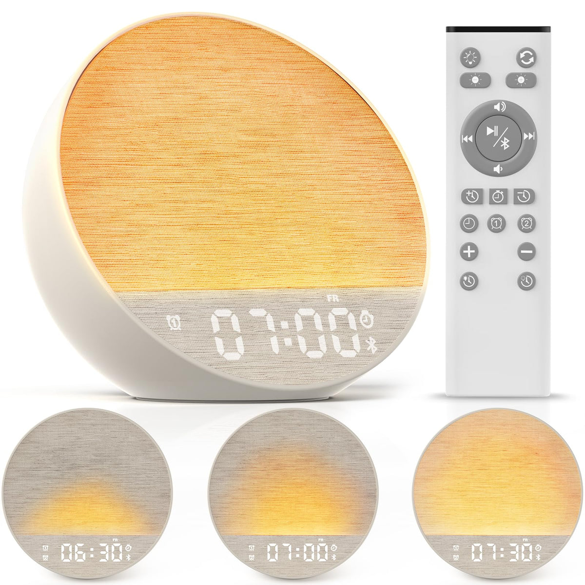 MOFOYEAH Réveil soleil : bouton reporter pour gagner du temps le matin.