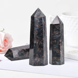 MOGEMT objet de collection cristal astrophyllite quartz tour