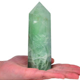 MOGEMT fluorite vert obélisque décor autel favorisant énergie positive dans l’espace.