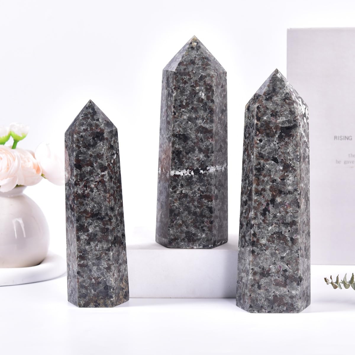 MOGEMT Yooperlite idéal pour méditation, Reiki et chakras