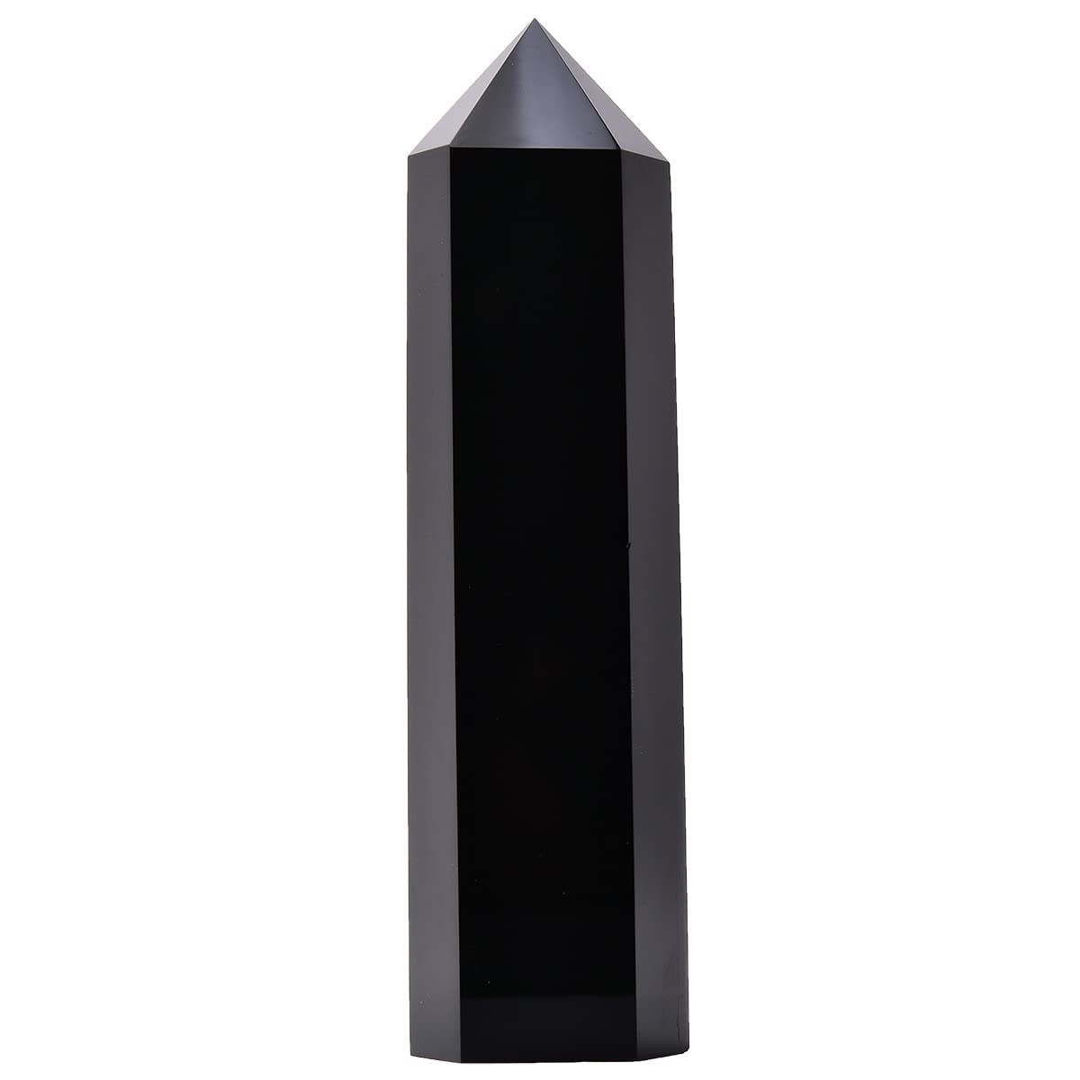 MOGEMT pointe cristal obsidienne noire énergie purifiante