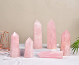 MOGEMT quartz rose cadeau cristal: idée cadeau pour passionnés de pierres