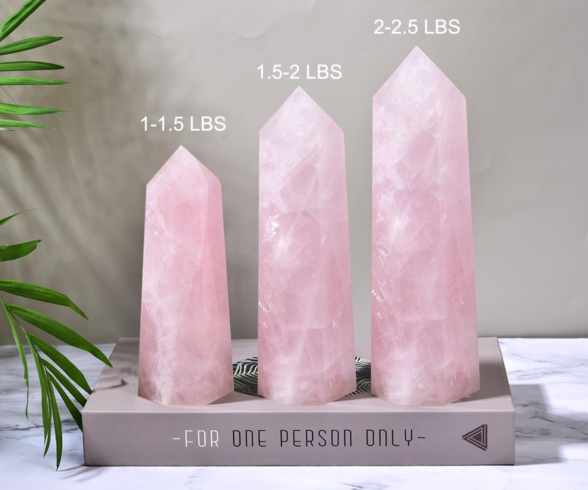 MOGEMT quartz rose méditation chakra: aide à recentrer l’énergie lors des séances