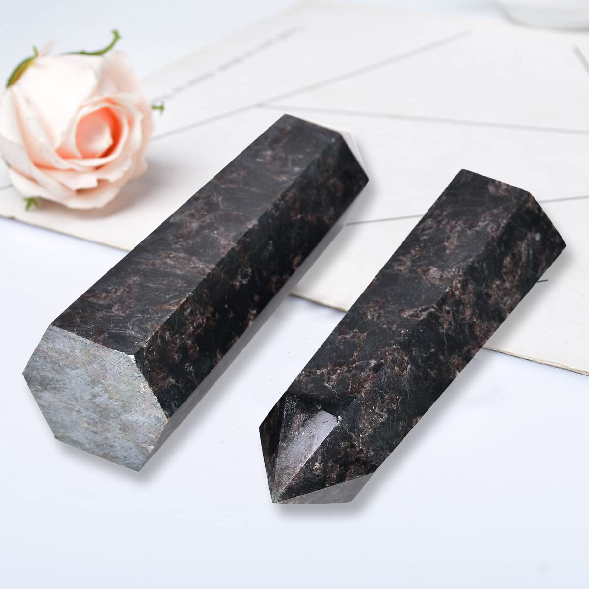 MOGEMT cristal astrologique quartz astrophyllite pour Reiki et chakra