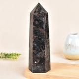 MOGEMT tour-cristal astrophyllite quartz pour décoration et détente