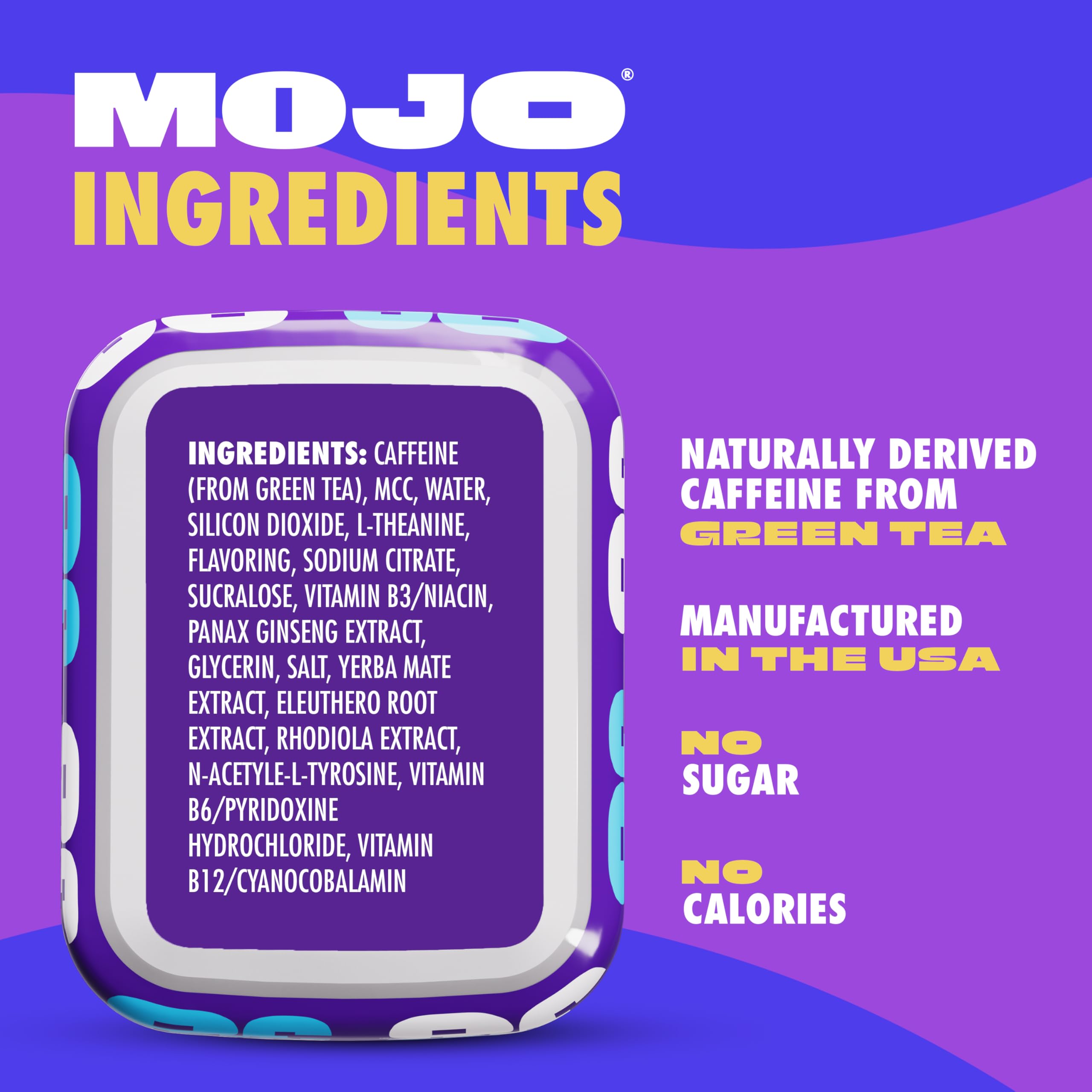 MOJO Energy Pouches sans sucre et zéro calorie