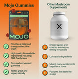 Mojo Focus: gommes cordyceps pour soutien mental et endurance légère.