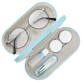 MoKo étui lunettes 2-en-1, design compact et léger pour le voyage.