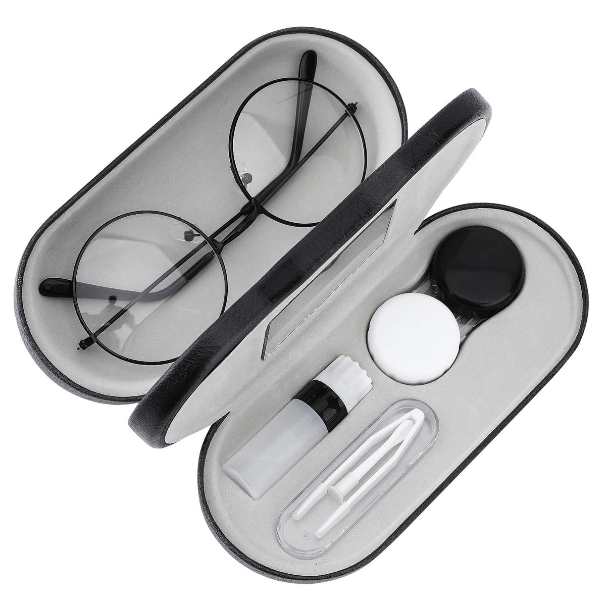 MoKo etui-lunettes-double-compact, rangement léger et pratique pour voyage.