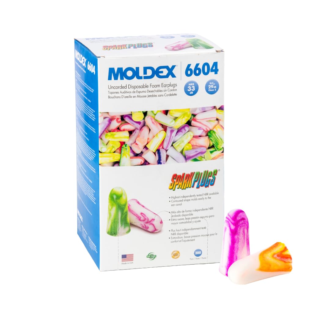 Bouchons Moldex 6604, insertion facile et confortables.