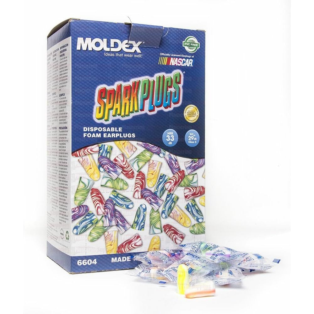 Bouchons d’oreille Moldex 6604 sans fil dans une boîte, protection auditive pratique.