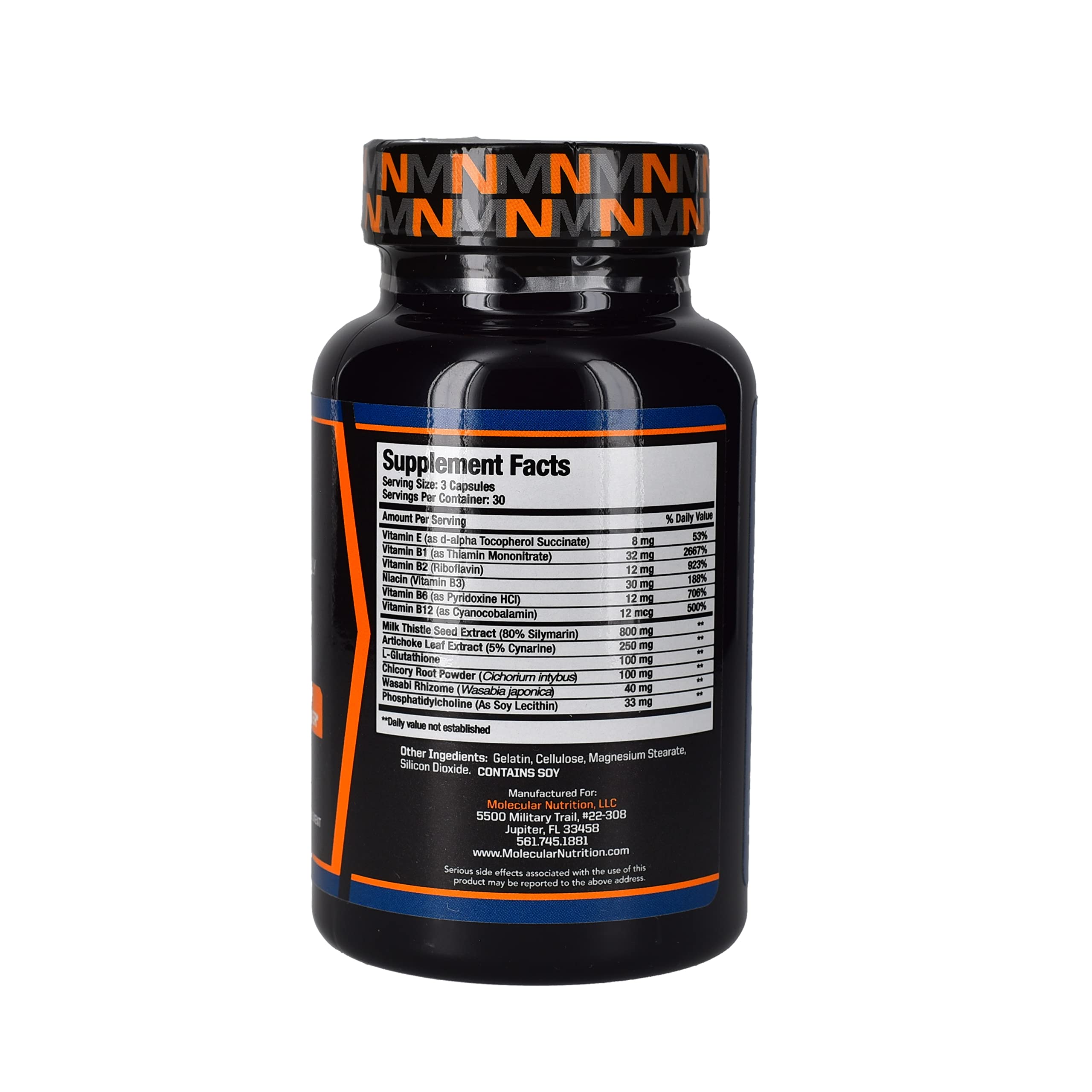 Molecular Nutrition Liver Stabil : gélules pour soutenir la détox et les enzymes hépatiques.
