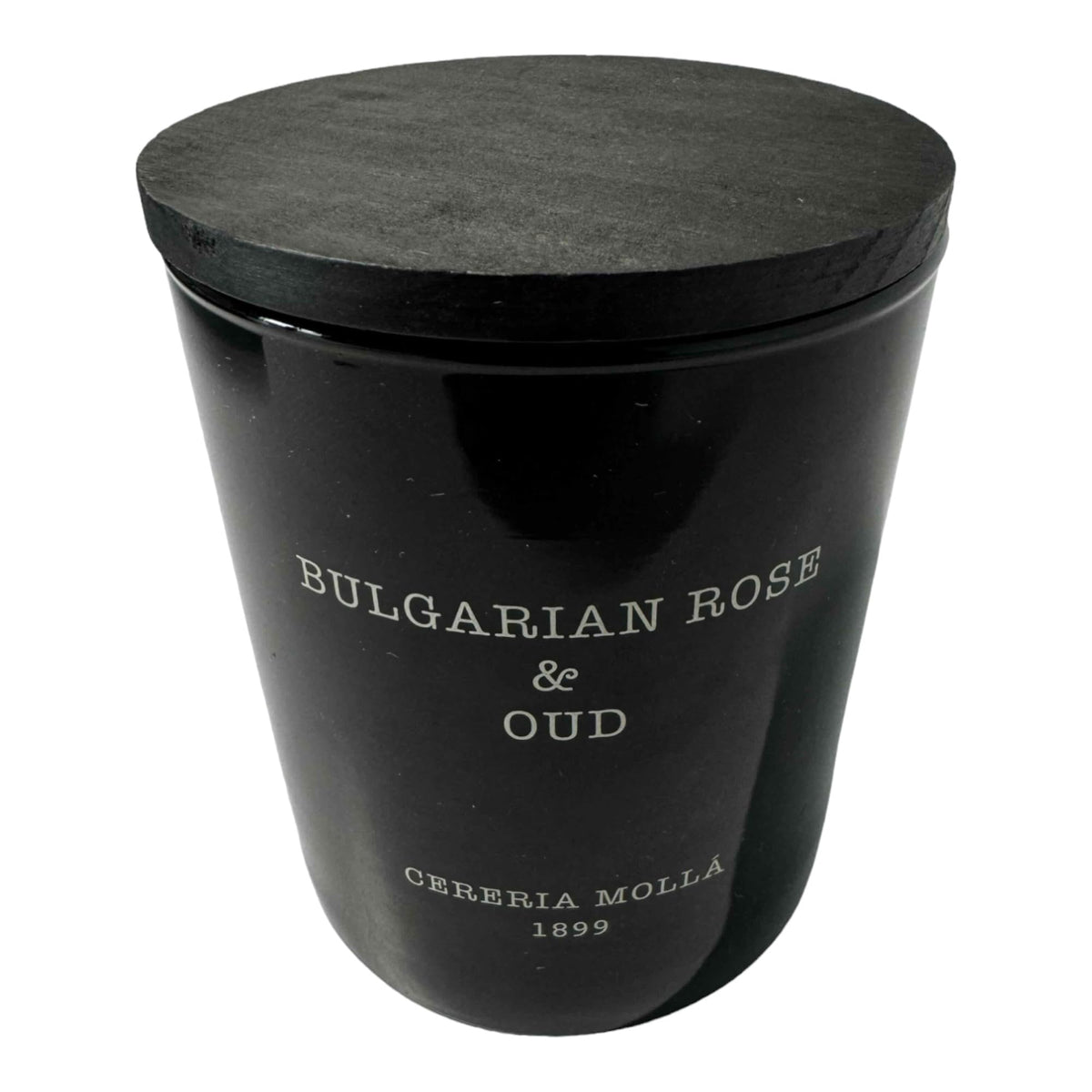 Bougie Molla 1899 rose bulgarienne et oud: ambiance florale luxuriante.