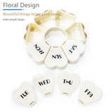 MOLN HYMY organiseur pilules floral quotidiens, pratique et élégant.