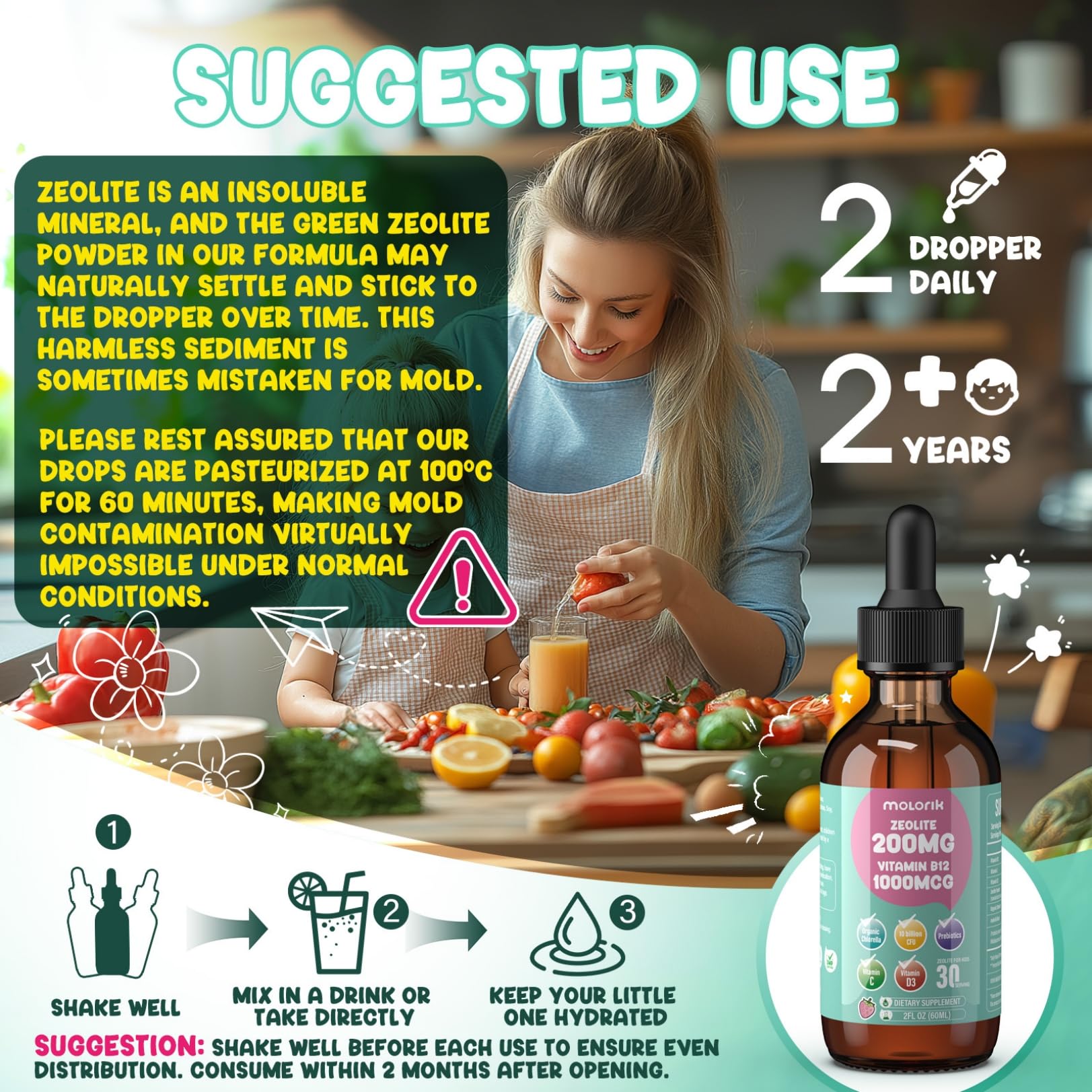 Molorik Pure Zeolite: securite GMP et ingredients purs pour une qualite fiable