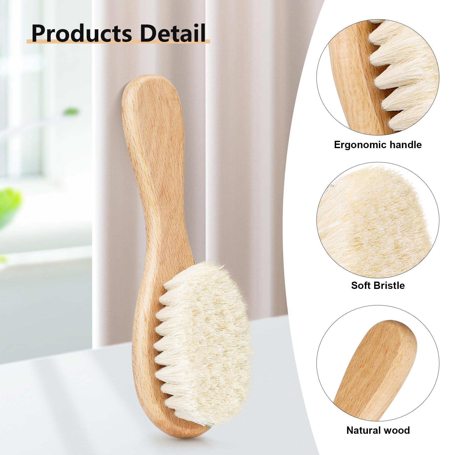 Ensemble Molylove soins bébé pour cheveux, pratique et léger.
