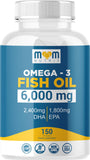 MOM NUTRIX Omega 3: bouteille et gélules molles à absorption optimale.