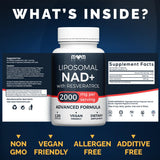 Étiquette résveratrol MOM NUTRIX NAD liposomale – traçabilité et pureté visibles