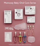 Accompagnement dentition Momcozy: outil d'entraînement de l'hygiène buccale.