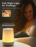 Momcozy machine à bruits avec veilleuse verte pour ambiance relaxante.
