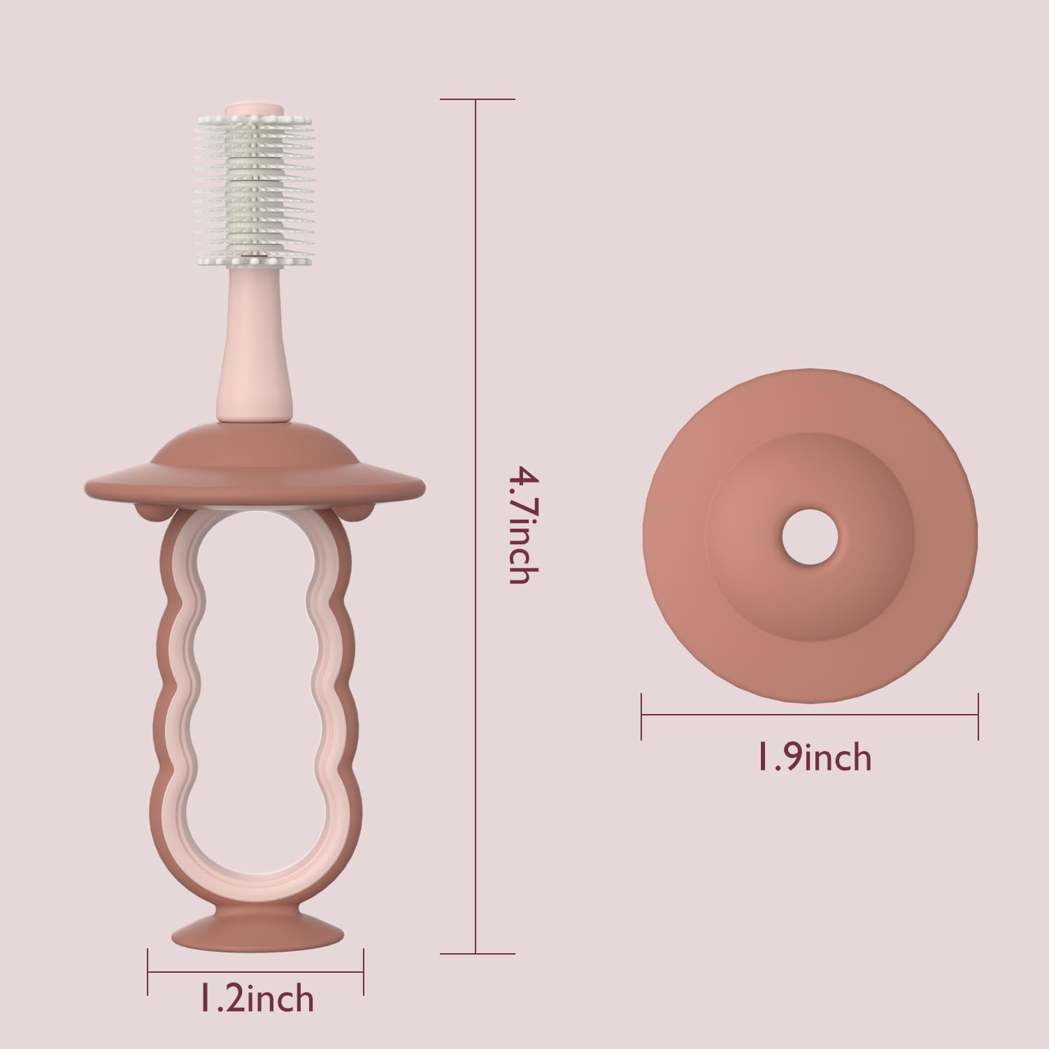 Surveillance recommandée lors du brossage des tout-petits avec Momcozy.