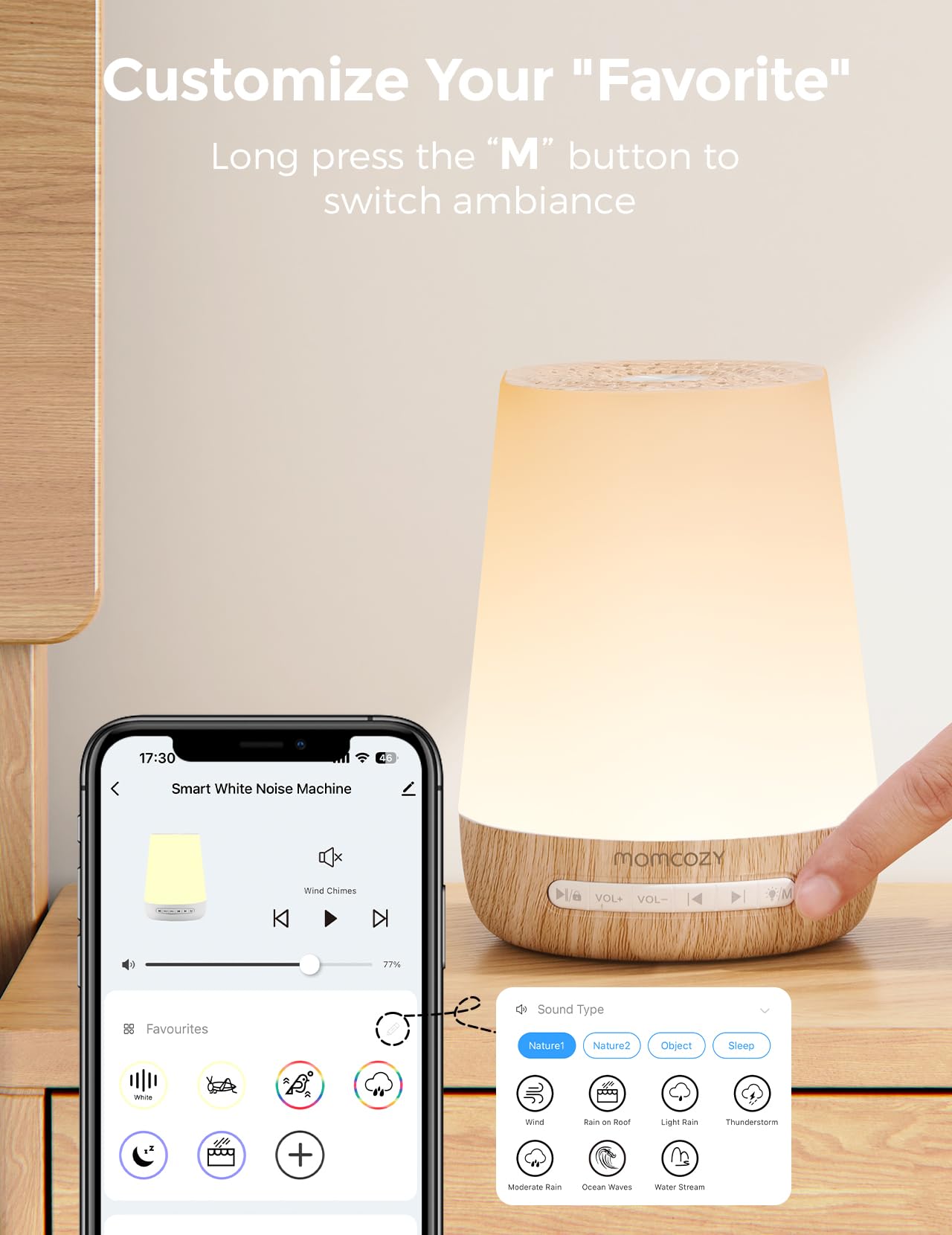 Contrôle via l applique Momcozy à distance et pratique pendant la routine nocturne