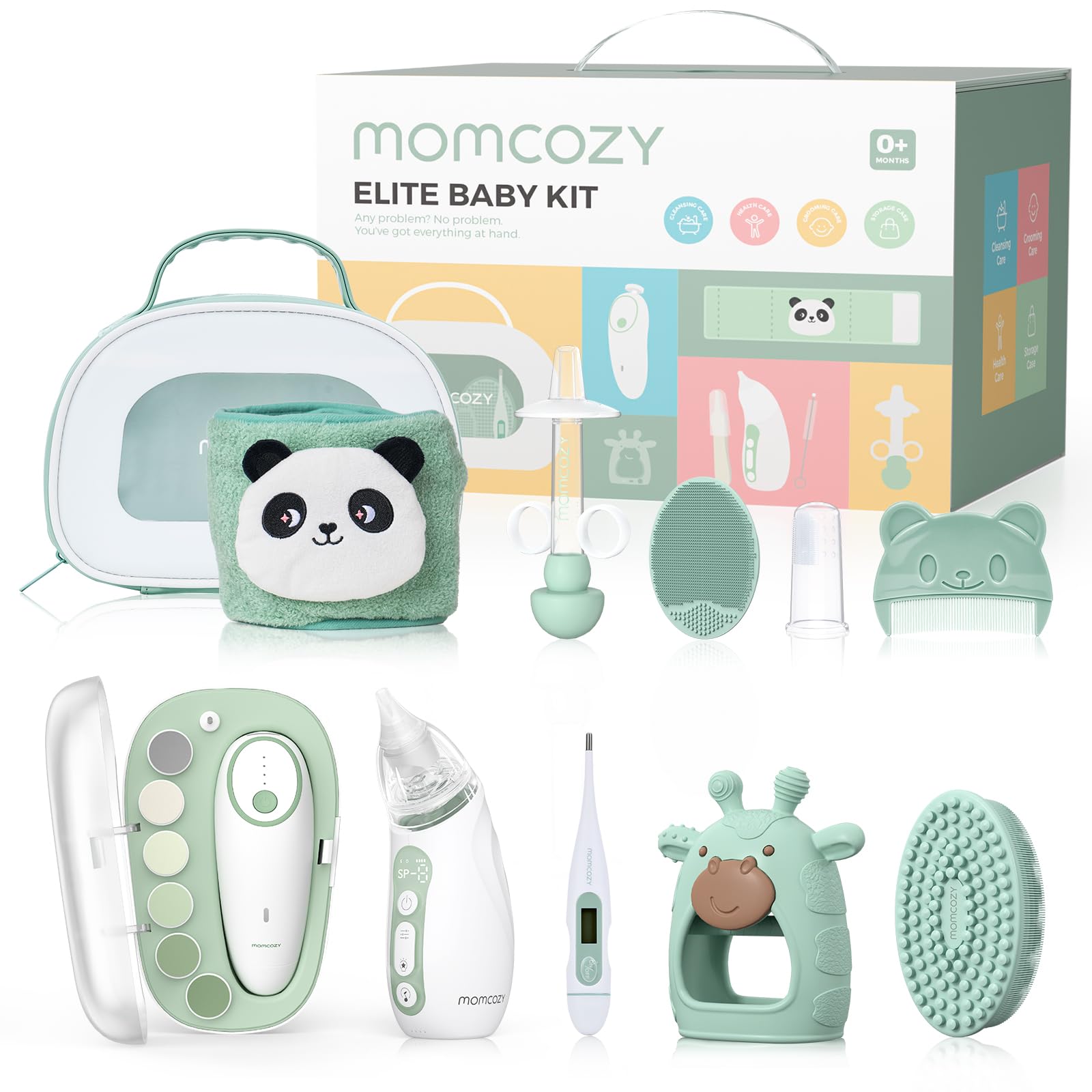 Momcozy kit d'ongles électriques pour bébé, douceur et sécurité lors des premiers ponçages