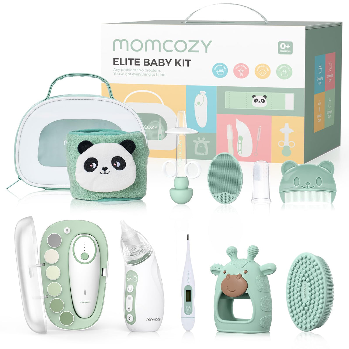 Momcozy kit d'ongles électriques pour bébé, douceur et sécurité lors des premiers ponçages