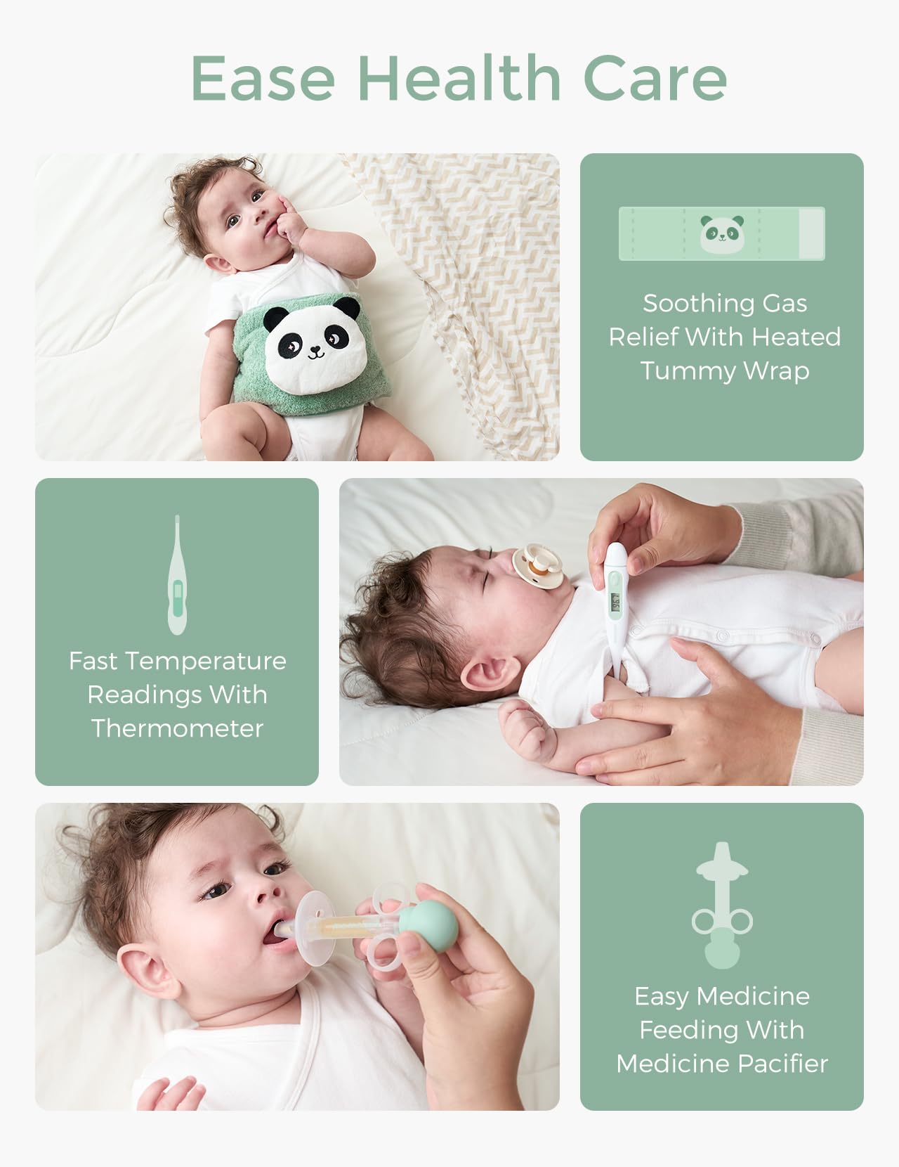 Momcozy thermomètre pour bébé, mesure précise et rapide