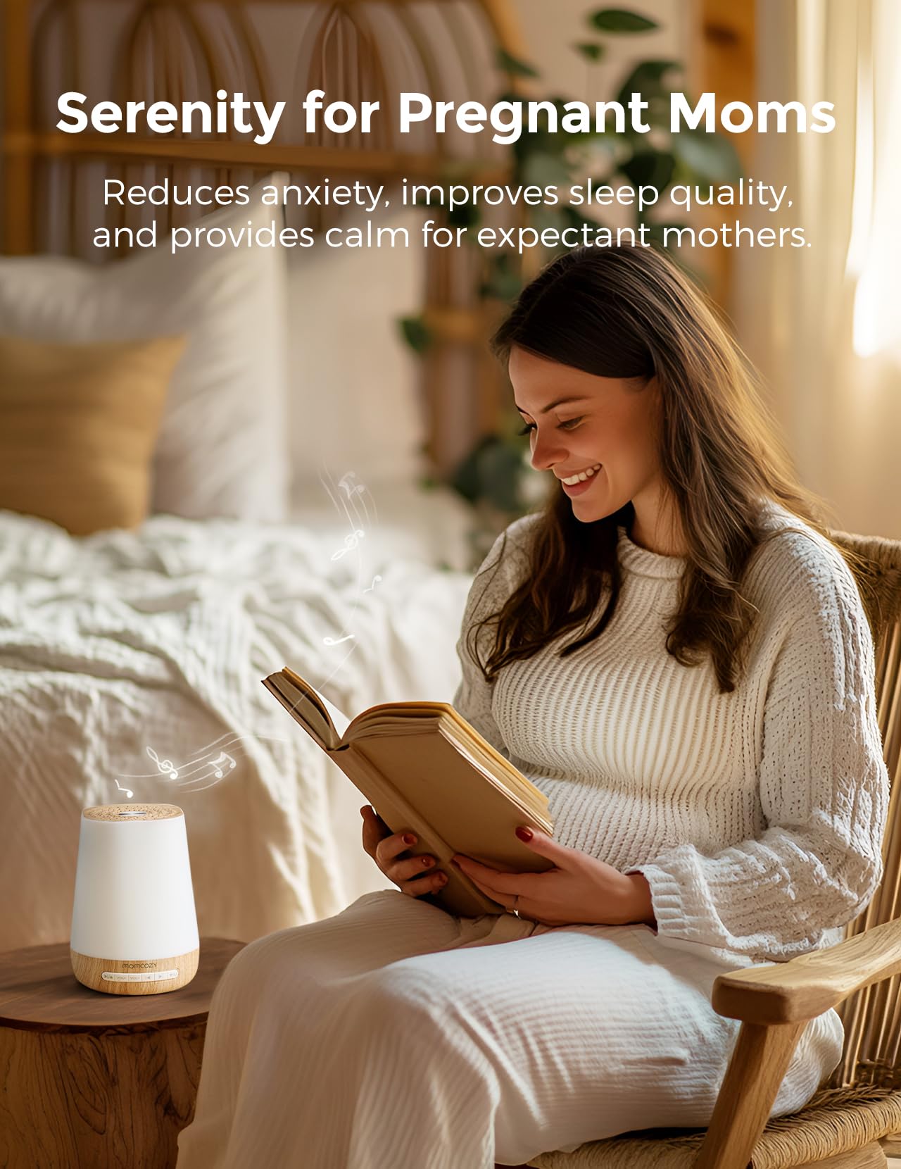 Lampe nuit LED douce de Momcozy avec 7 couleurs pour la nurserie