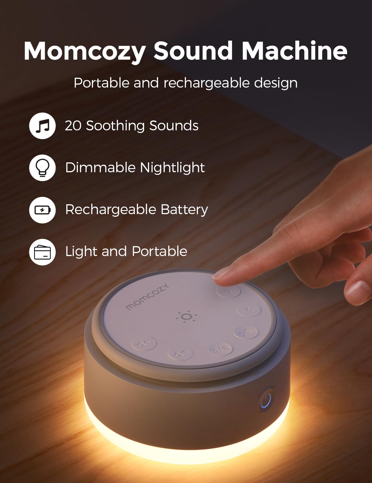 Lumière tactile de Momcozy avec lumière douce et réglable