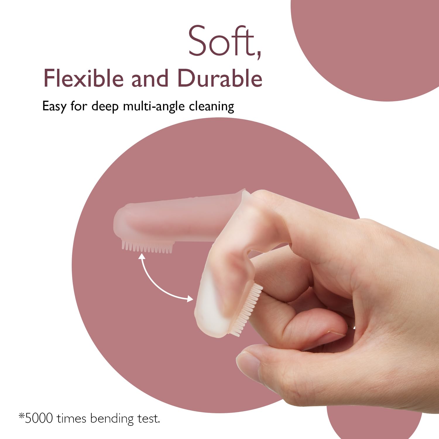 Nettoyage facile avec Momcozy brosse doigt bébé après chaque utilisation.