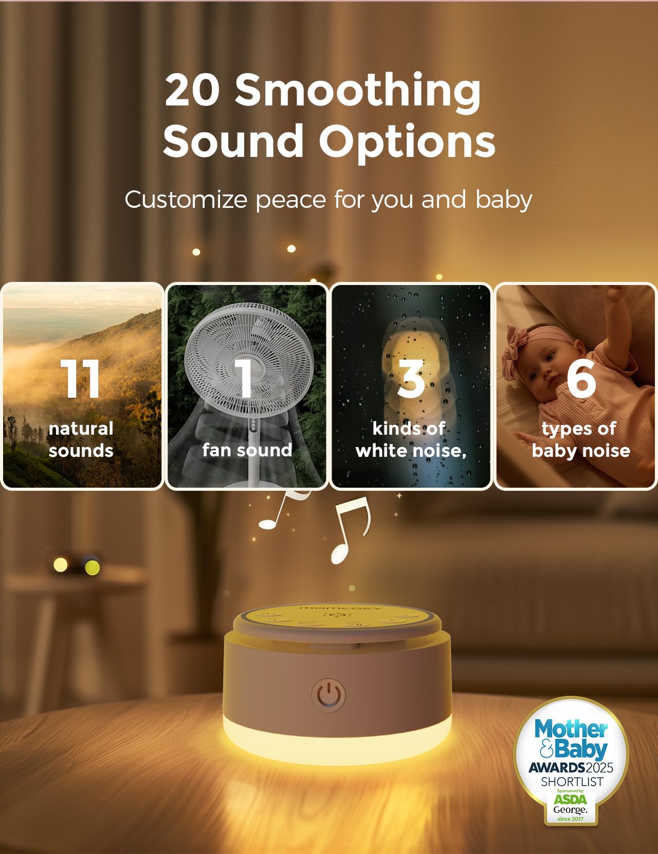 Sons nature de Momcozy océan et pluie pour relaxation