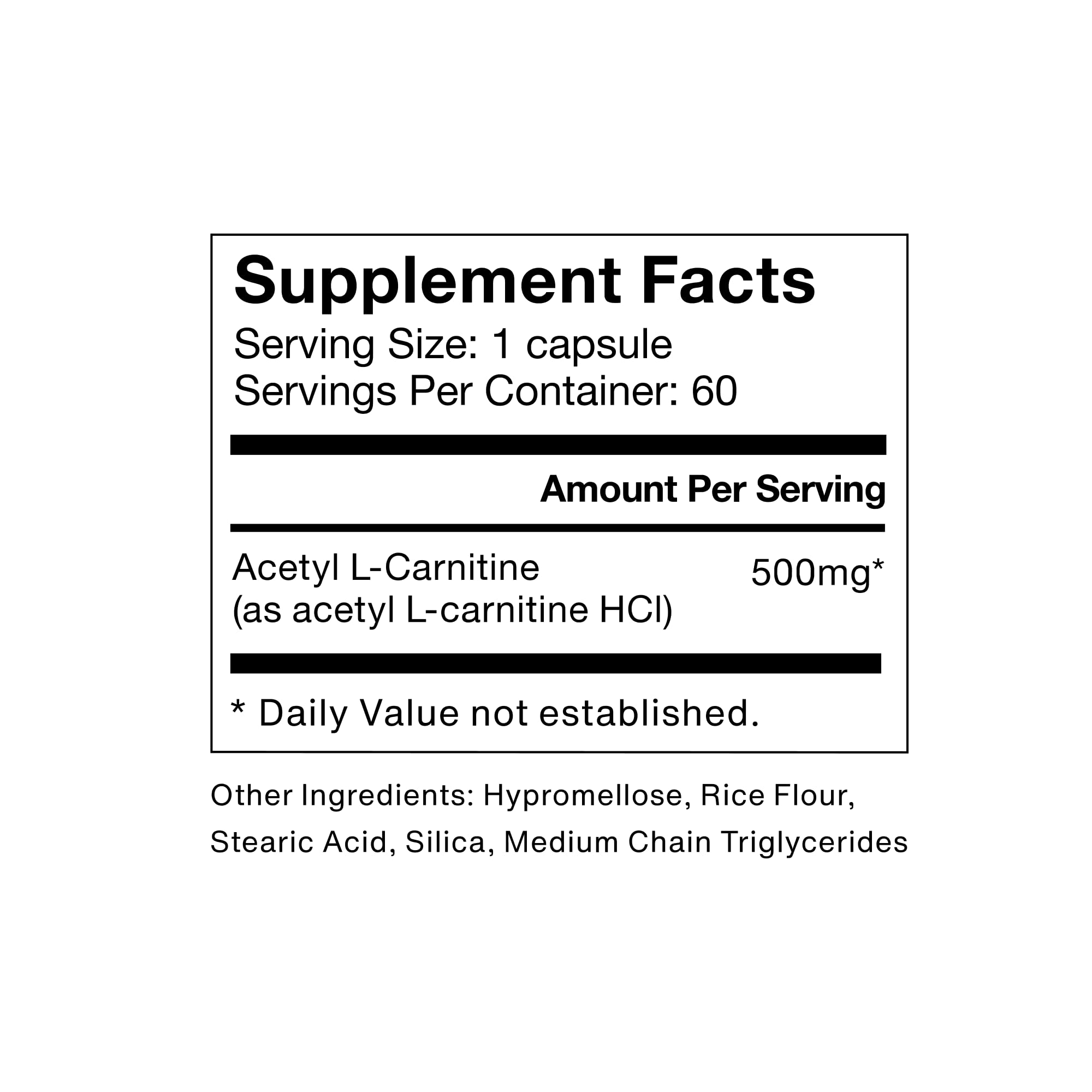 Momentous Acetyl L-Carnitine: capsules visibles, usage quotidien possible.