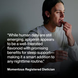 Momentous Apigenin, complément naturel; formulation experte pour le bien‑être en soirée.