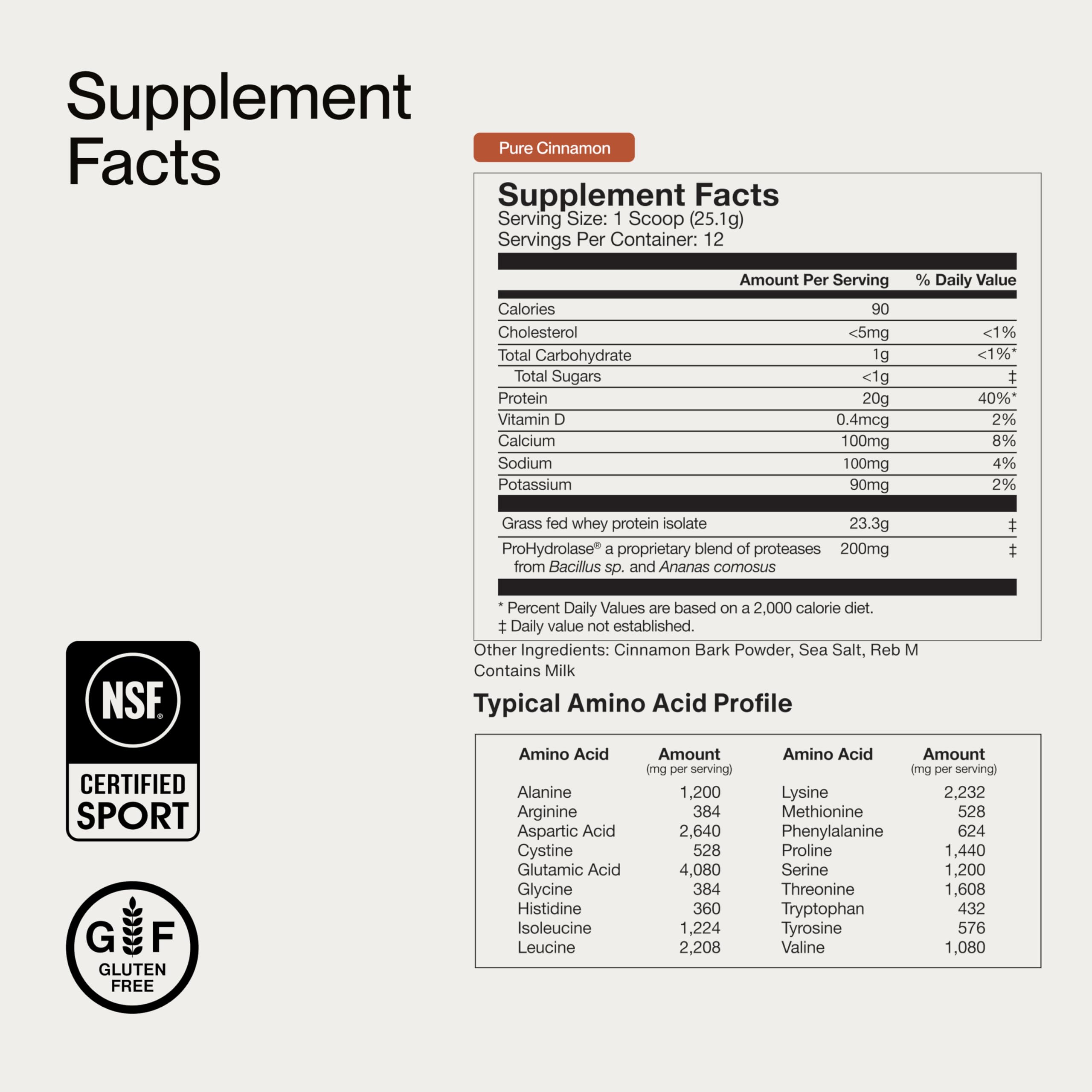 Momentous expérience cannelle dans votre shake, arôme chaleureux et agréable