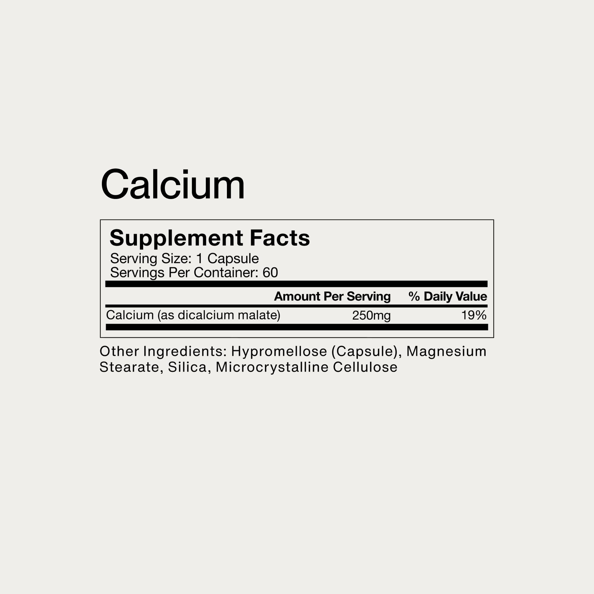 Momentous Calcium - source de Dicalcium Malate pour une absorption efficace