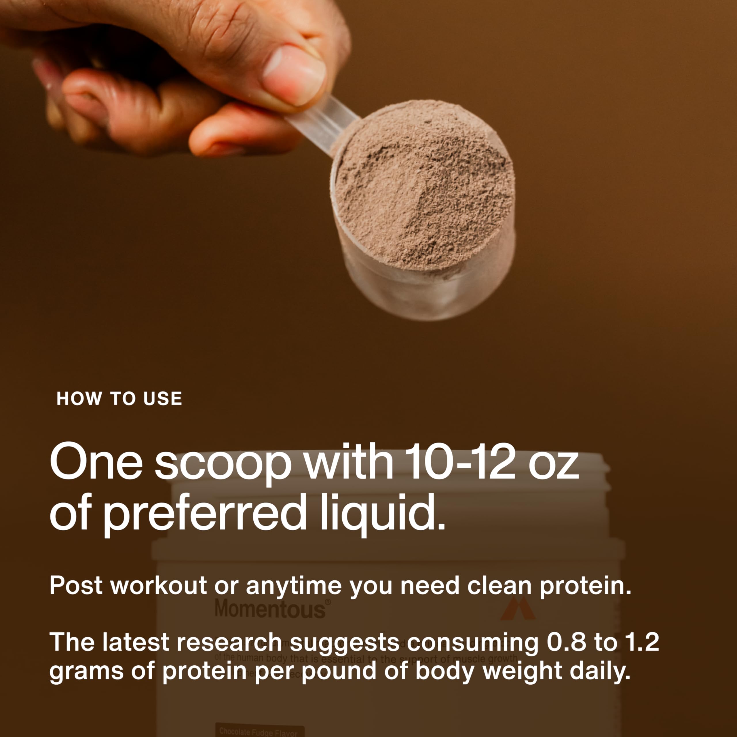 Momentous certification NSF pour le sport, gage de pureté et sécurité.