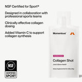 Momentous Collagen Shot : bienfaits potentiels pour les articulations lors d'efforts quotidiens.