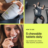 Momentous Creatine Chews récupération rapide: aide potentielle après l'effort.