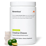Momentous Creatine Chews tablettes citron-lime: soutien potentiel à la performance et récupération.