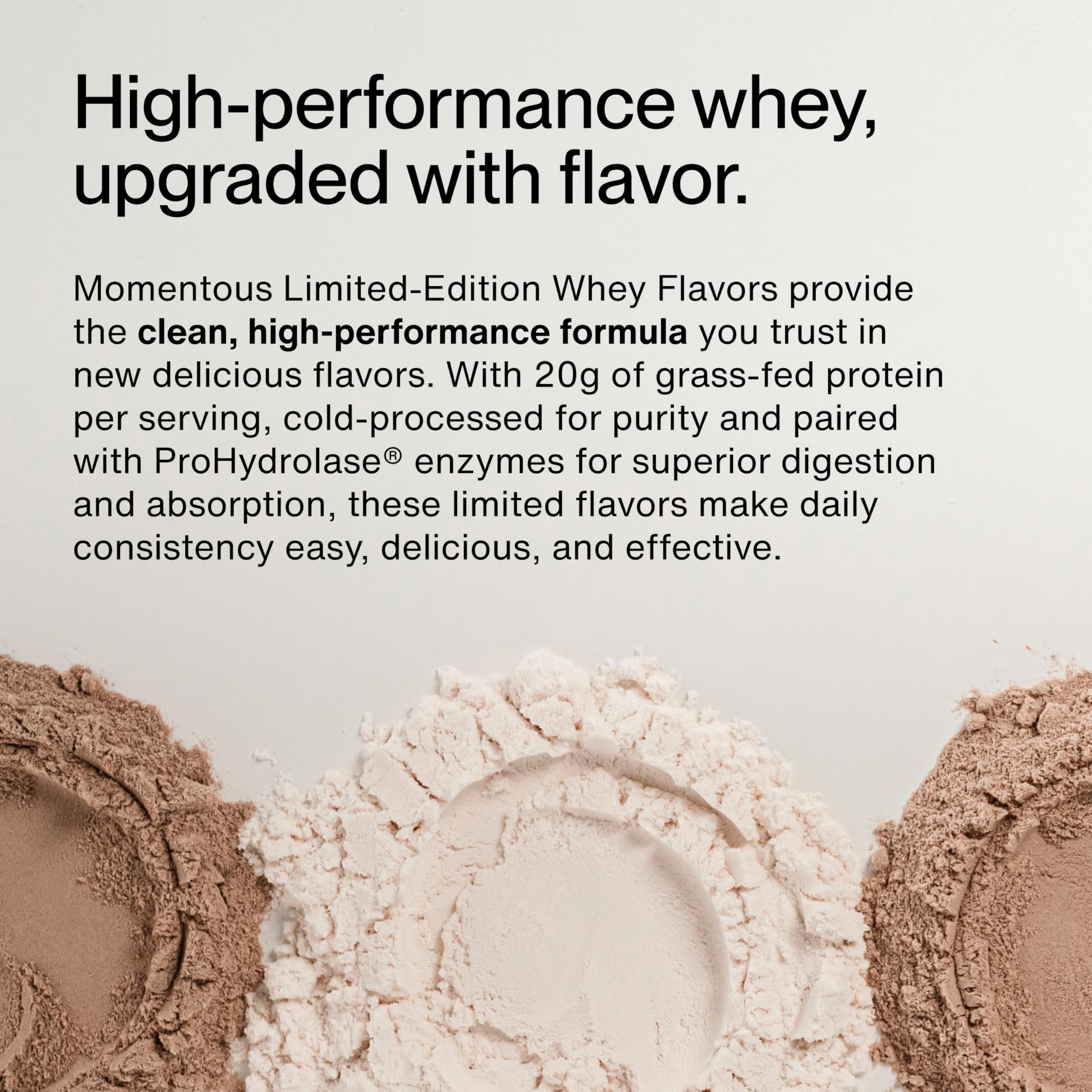 Momentous Essential Chocolat Coco, shake, goût agréable et crémeux après l'effort.